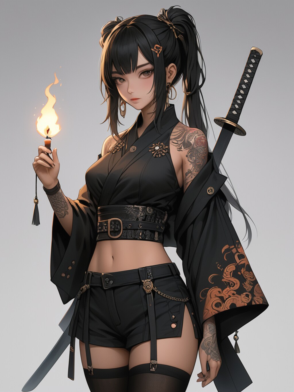 cyber ninja Kunoichi