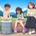 ボーイスカウトのドラム缶風呂に入ったら、よその親子におちんちん見られちゃった 11枚目