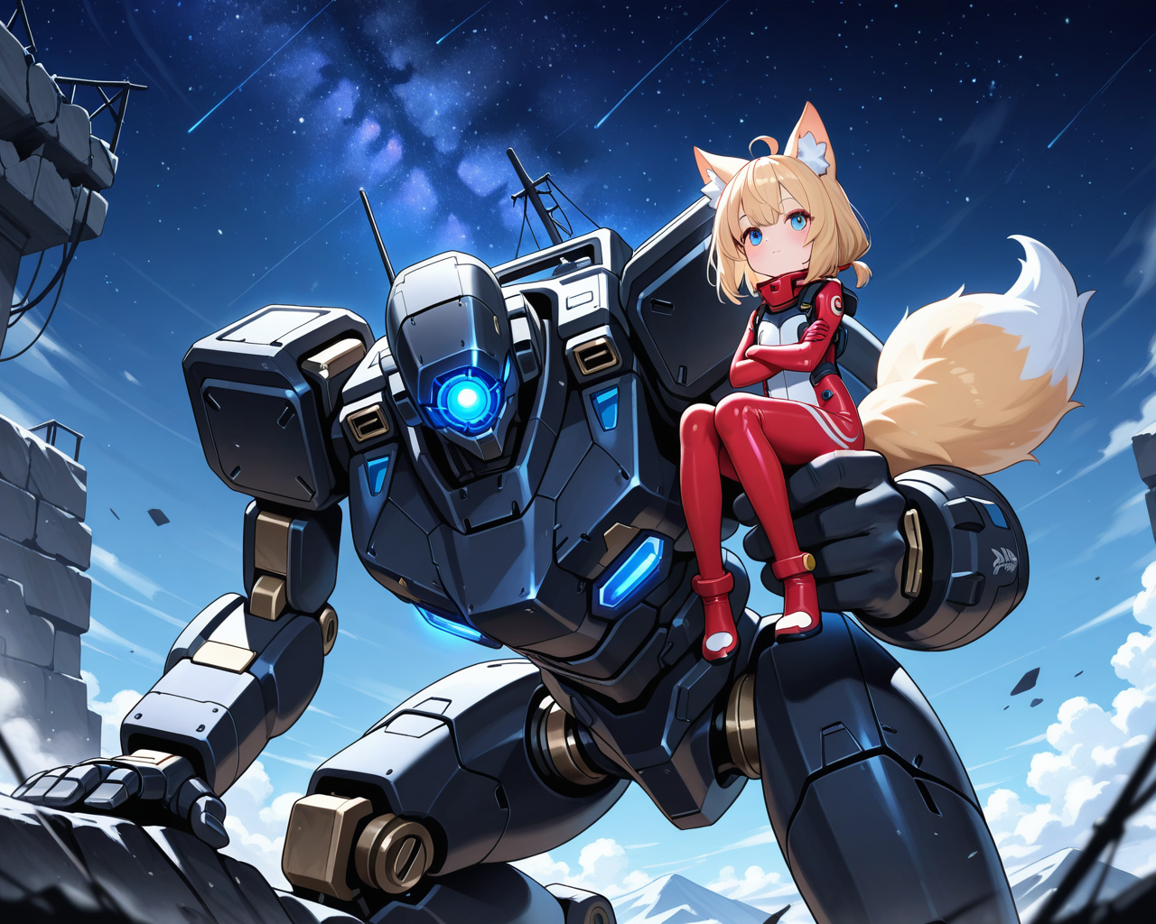 ロボパイ頑張るコン！！ | の人気AIイラスト・グラビア