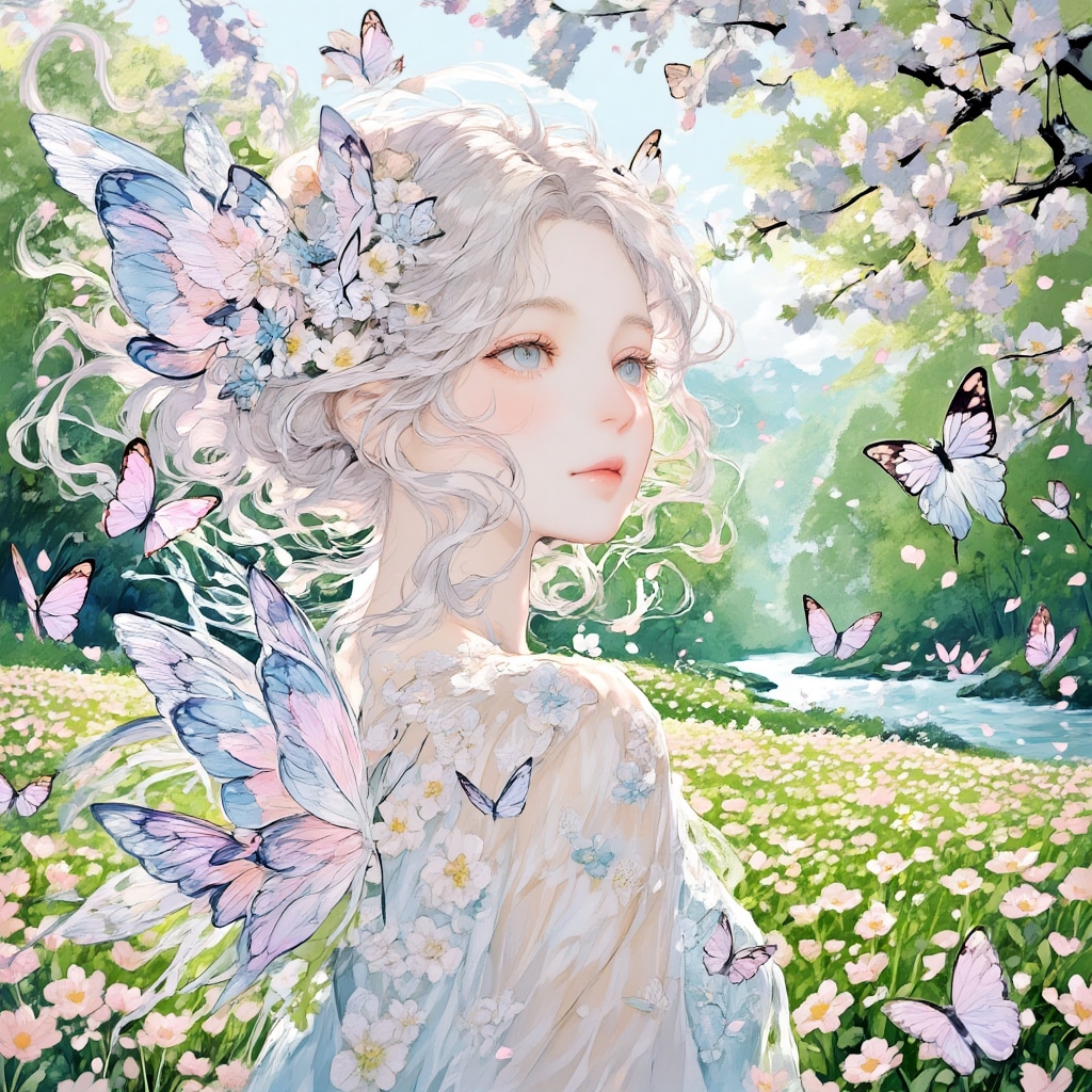 蝶々舞う | の人気AIイラスト・グラビア