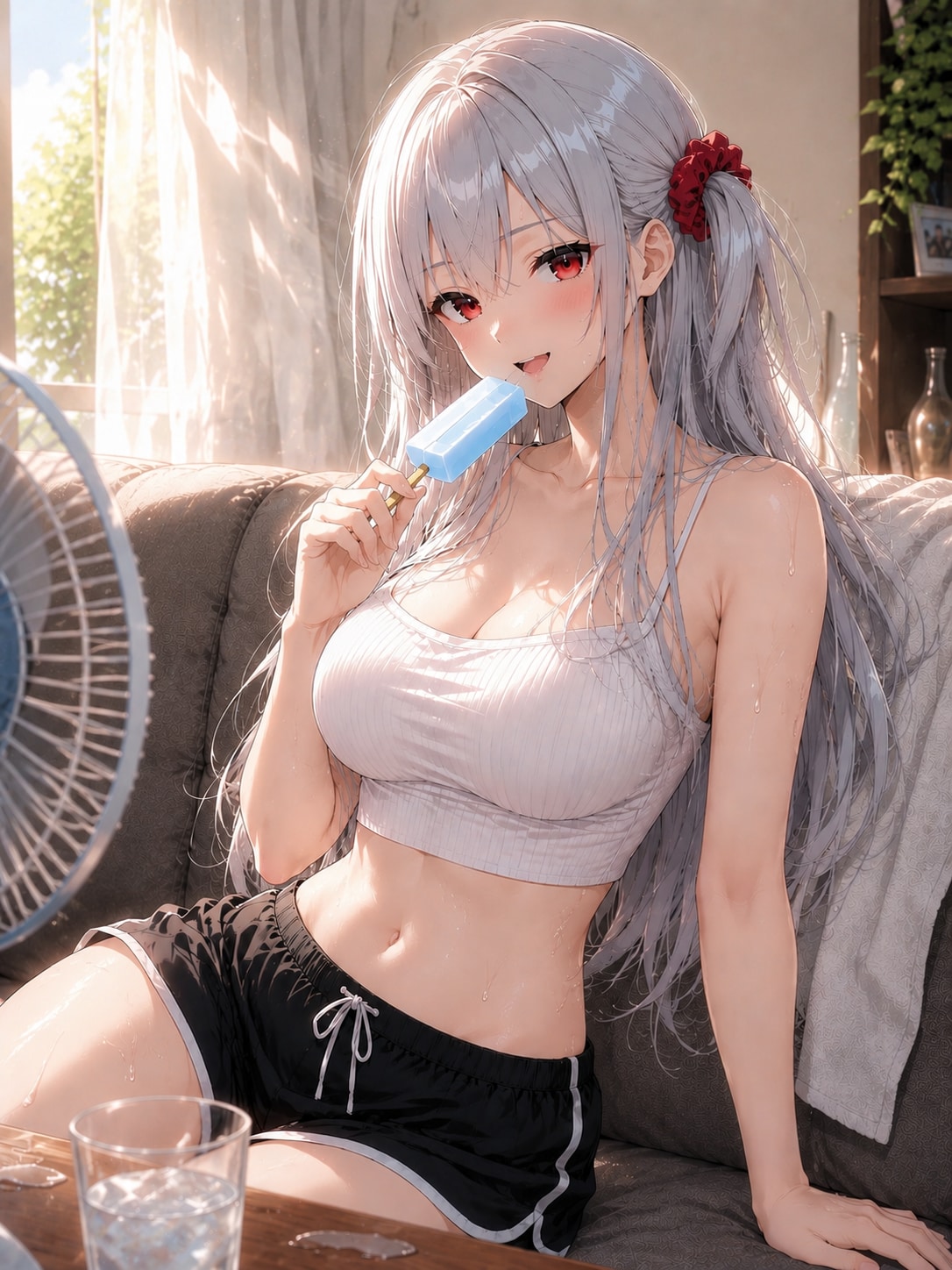 志保ちゃんもアイスを