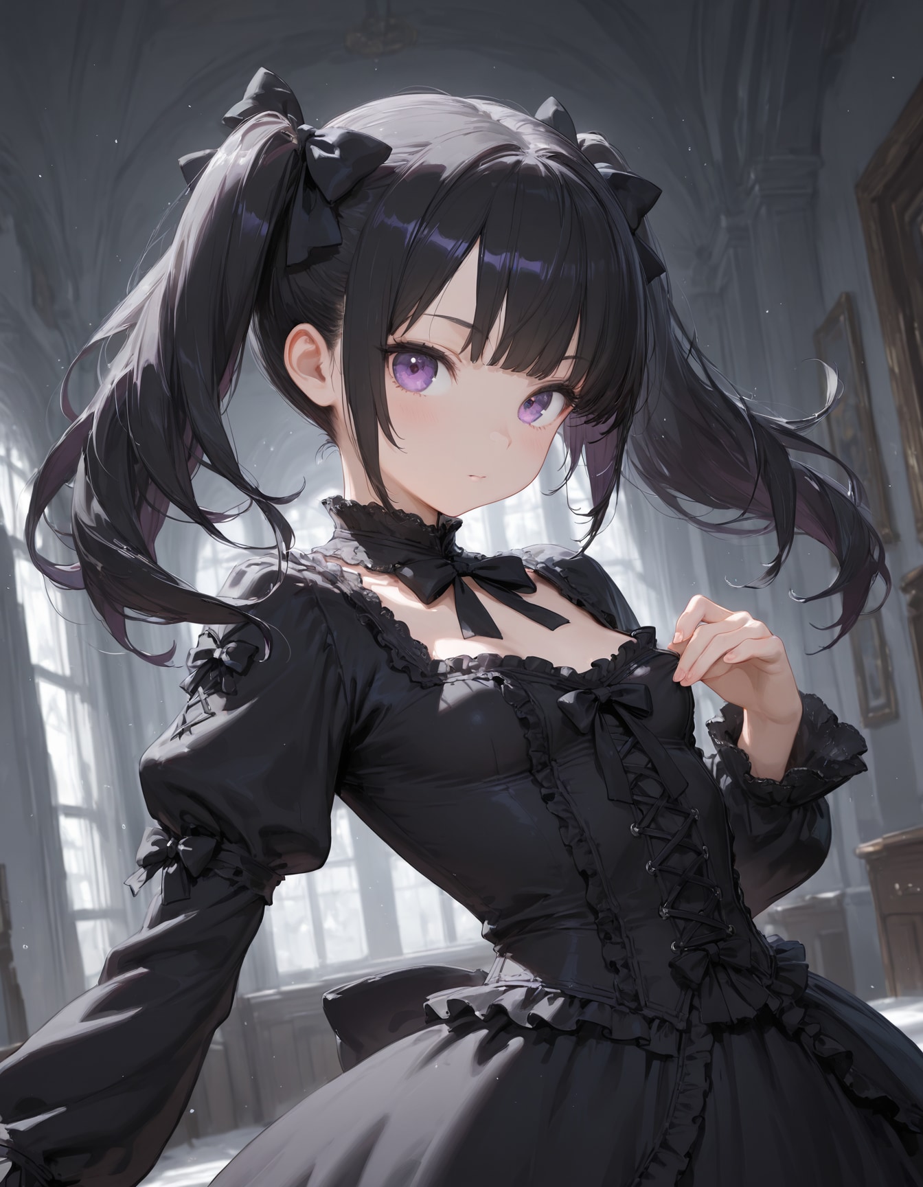 黒ツインテ