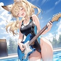 競泳水着とエレキギターと 2枚目