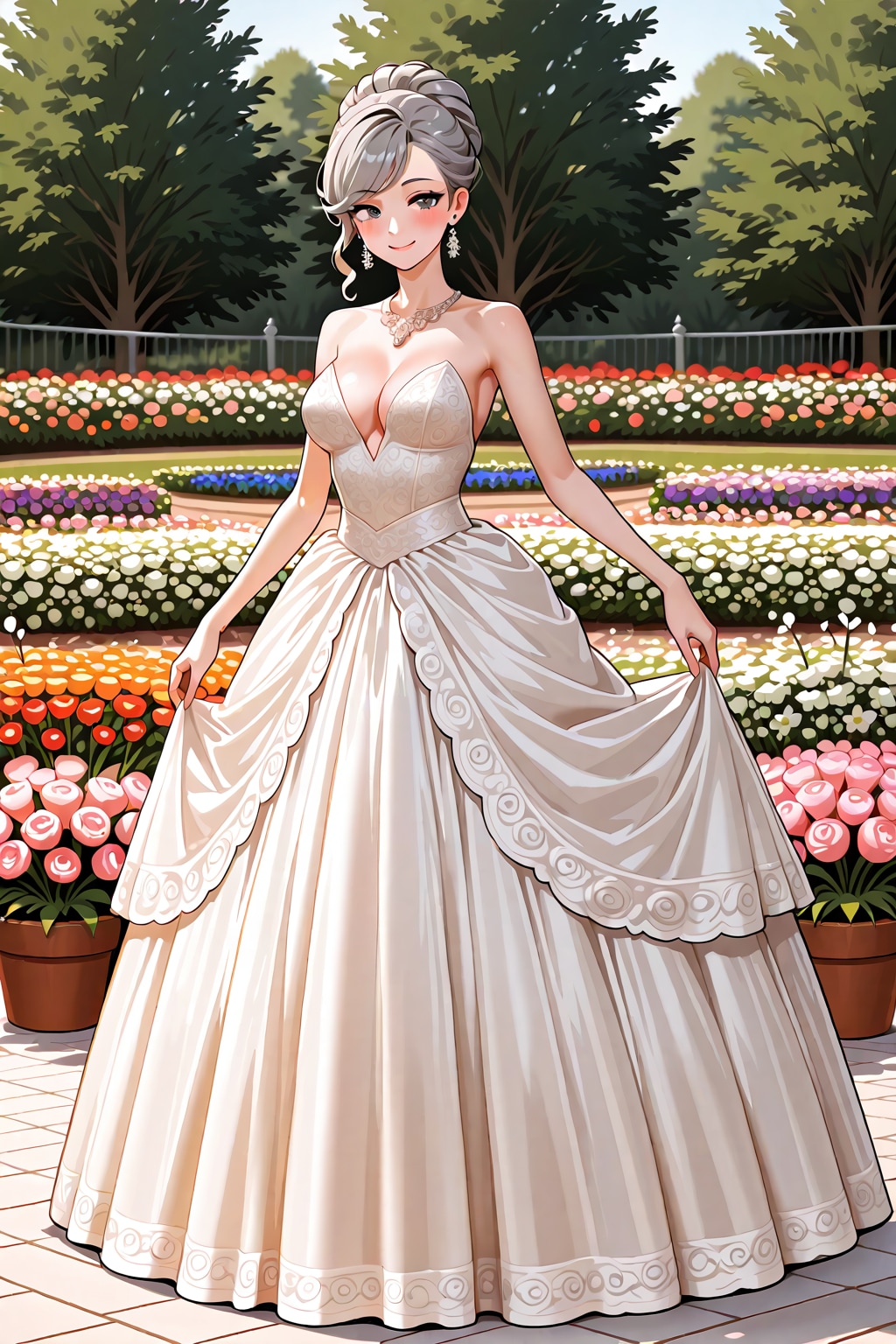 ウェディングドレスの女の子