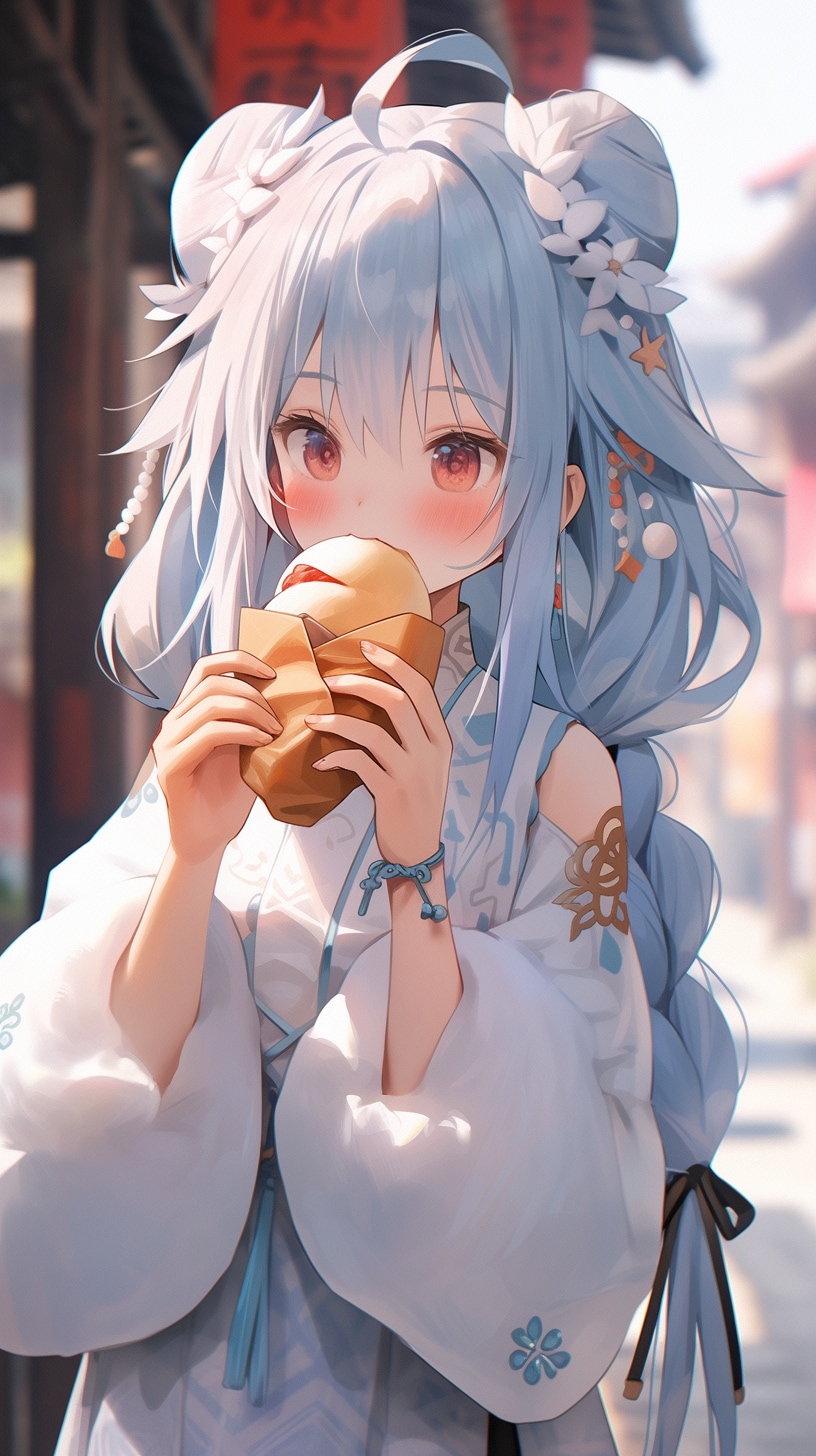 もぐもぐ | の人気AIイラスト・グラビア