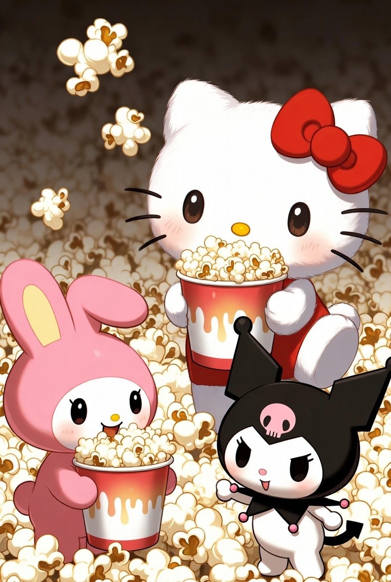 Hello Kitty & My melody & Kuromi | の人気AIイラスト・グラビア