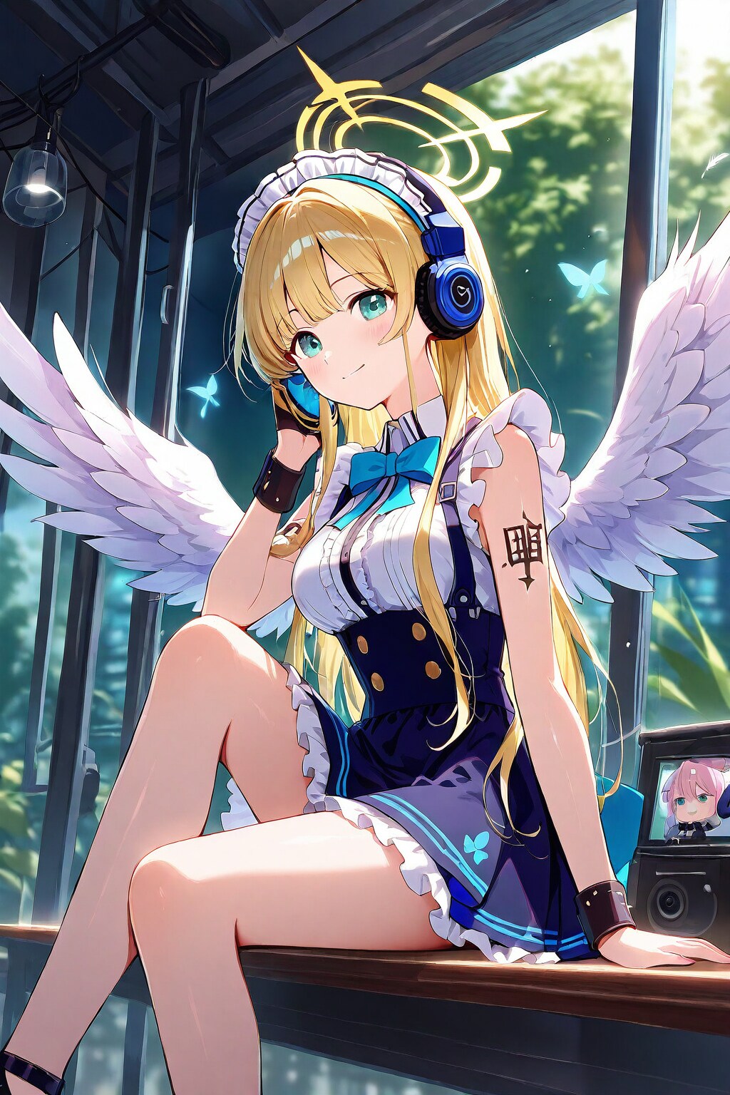 天使メイドさん。似合いますか？