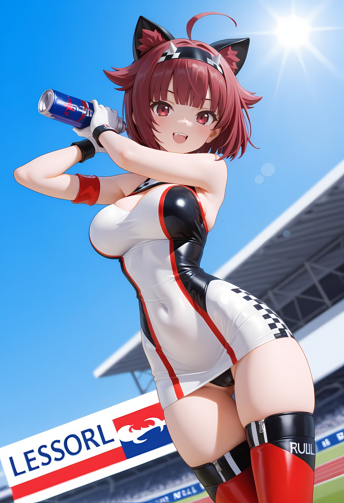 レースクイーンだにゃ