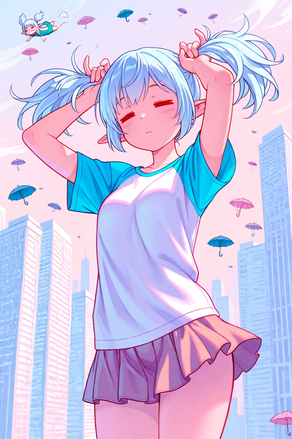 エルフの青髪ちゃん