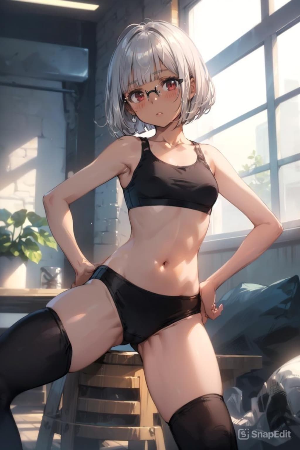 スポブラの眼鏡っ娘