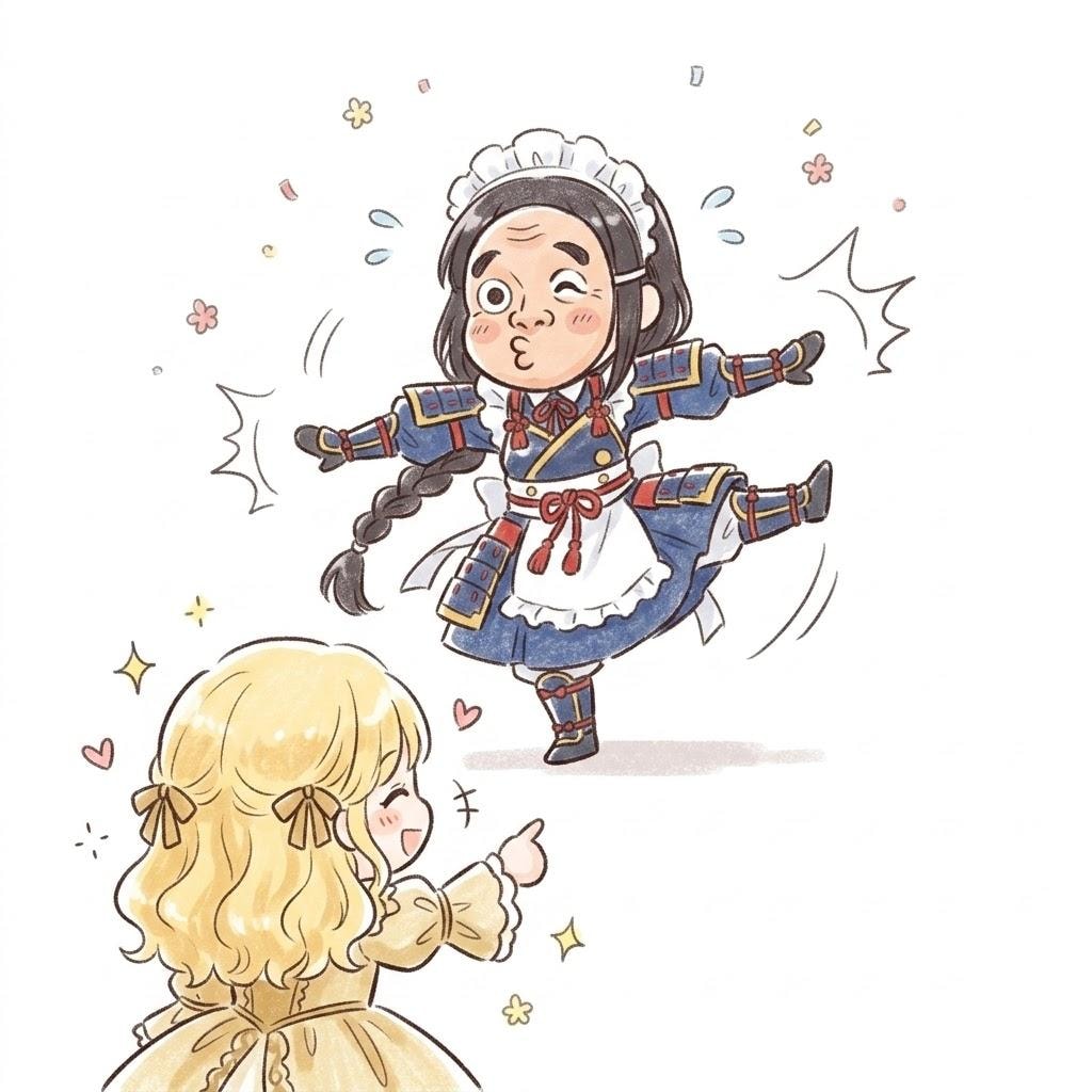 お面メイドさん