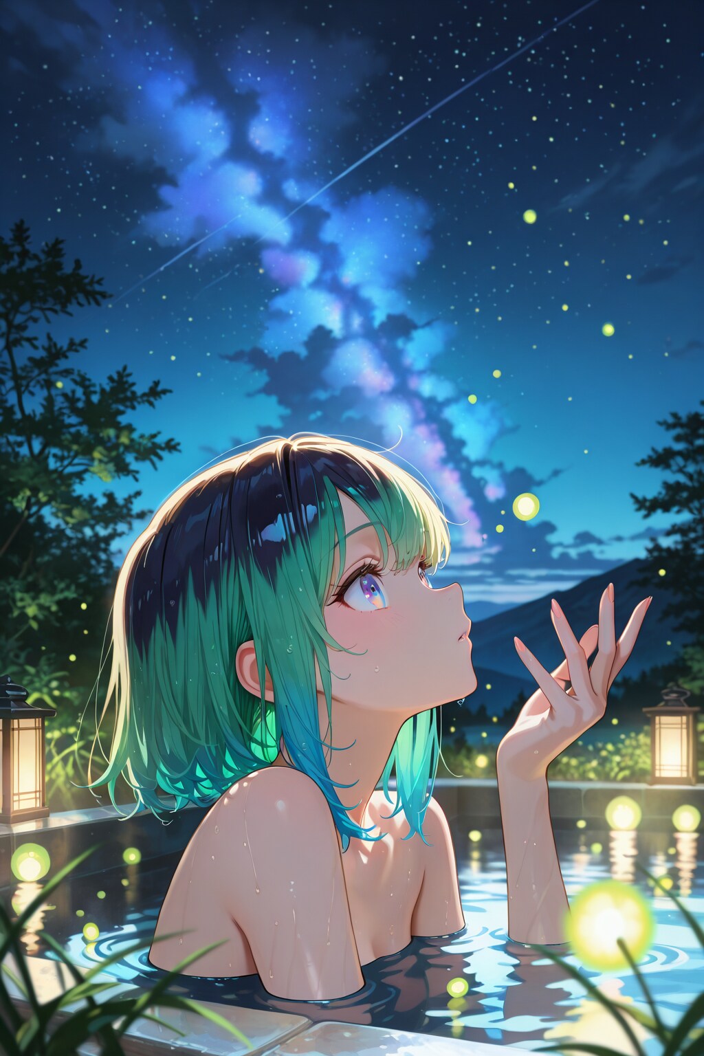 露天風呂。