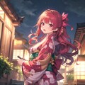 新年を待つ少女 2枚目