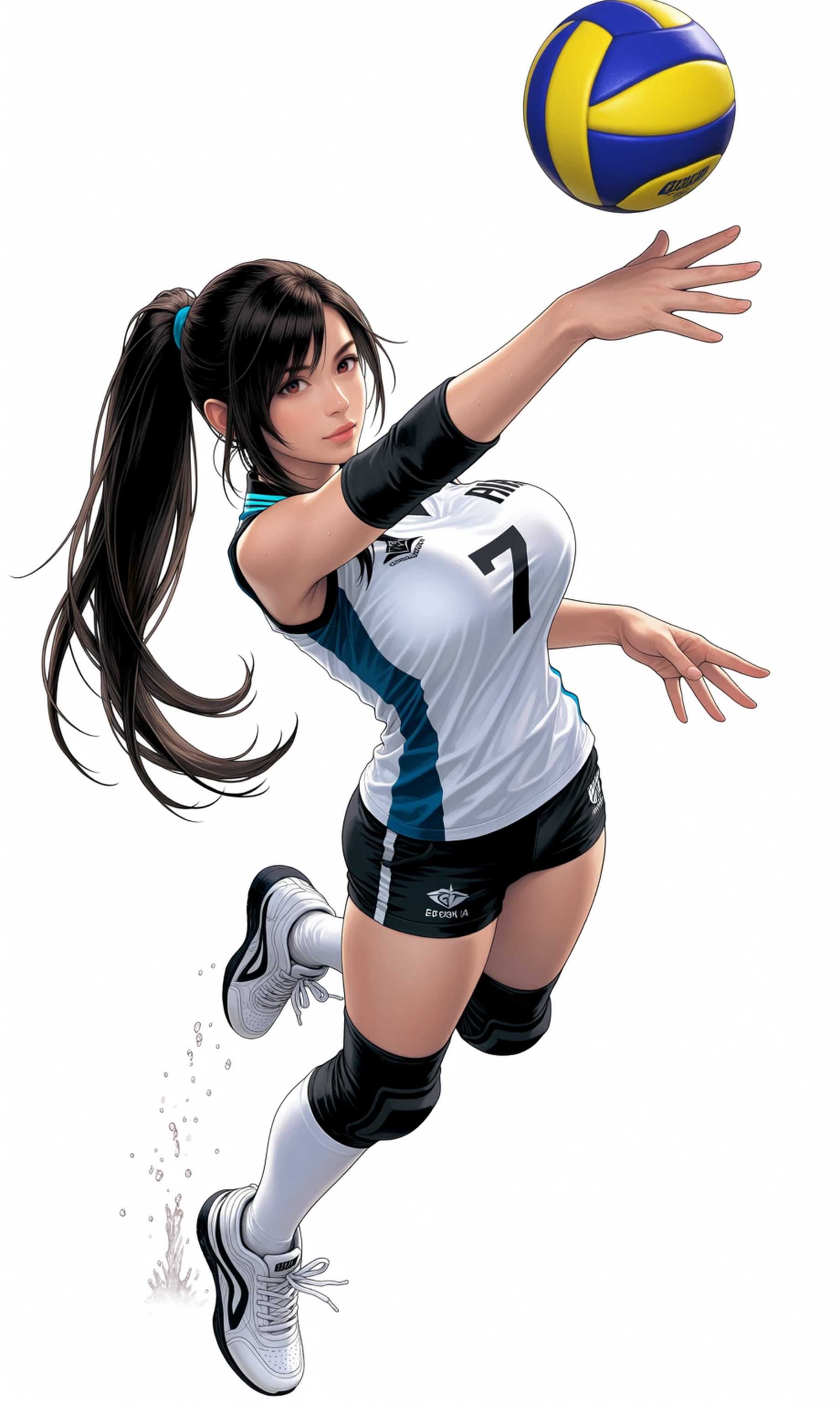 大きいことで有名なバレー部のティファさん