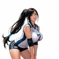 大きいことで有名なバレー部のティファさん 10枚目