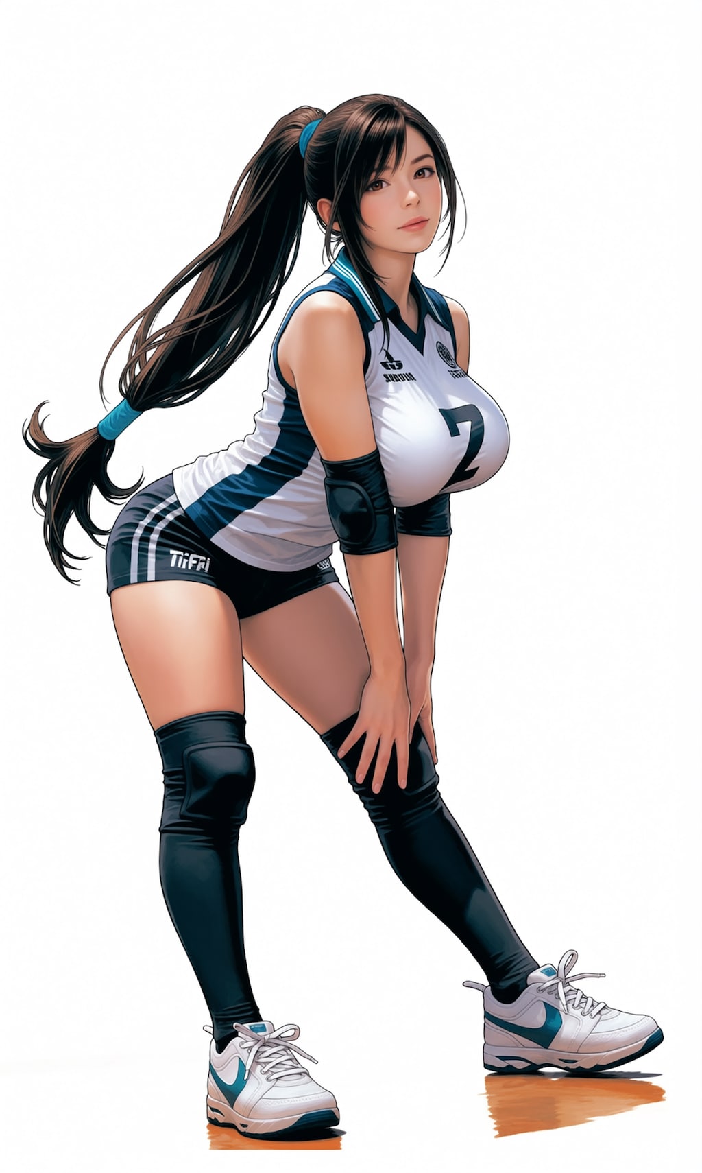 大きいことで有名なバレー部のティファさん