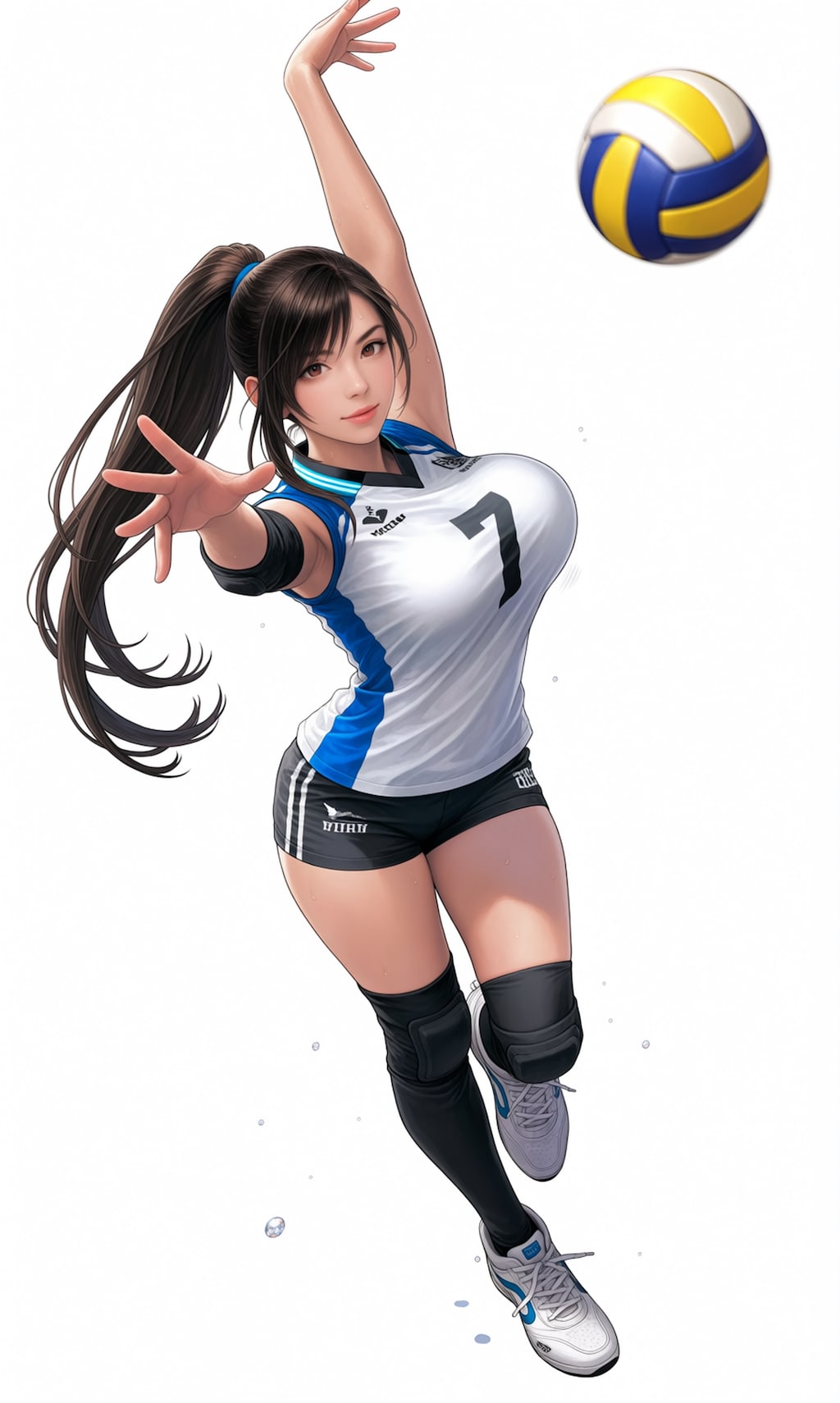 大きいことで有名なバレー部のティファさん