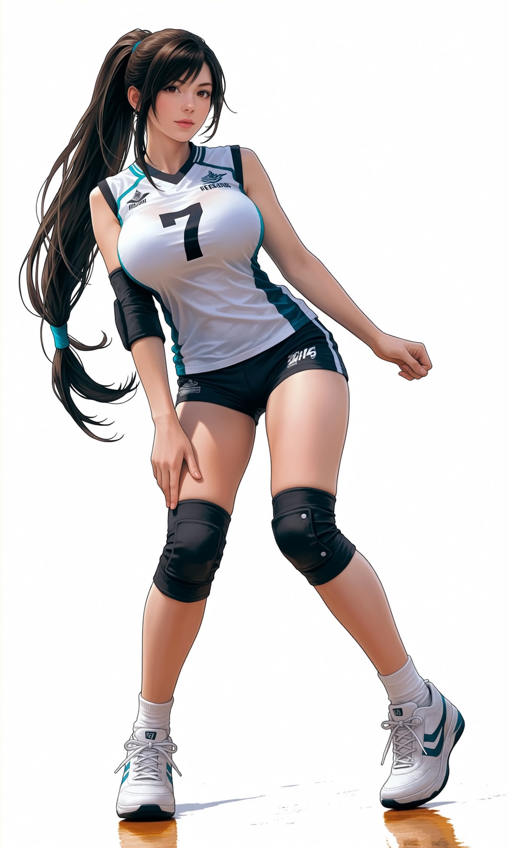 大きいことで有名なバレー部のティファさん