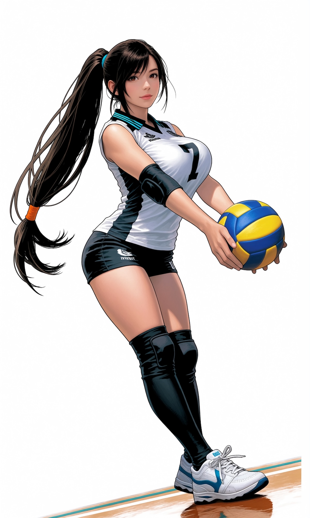 大きいことで有名なバレー部のティファさん