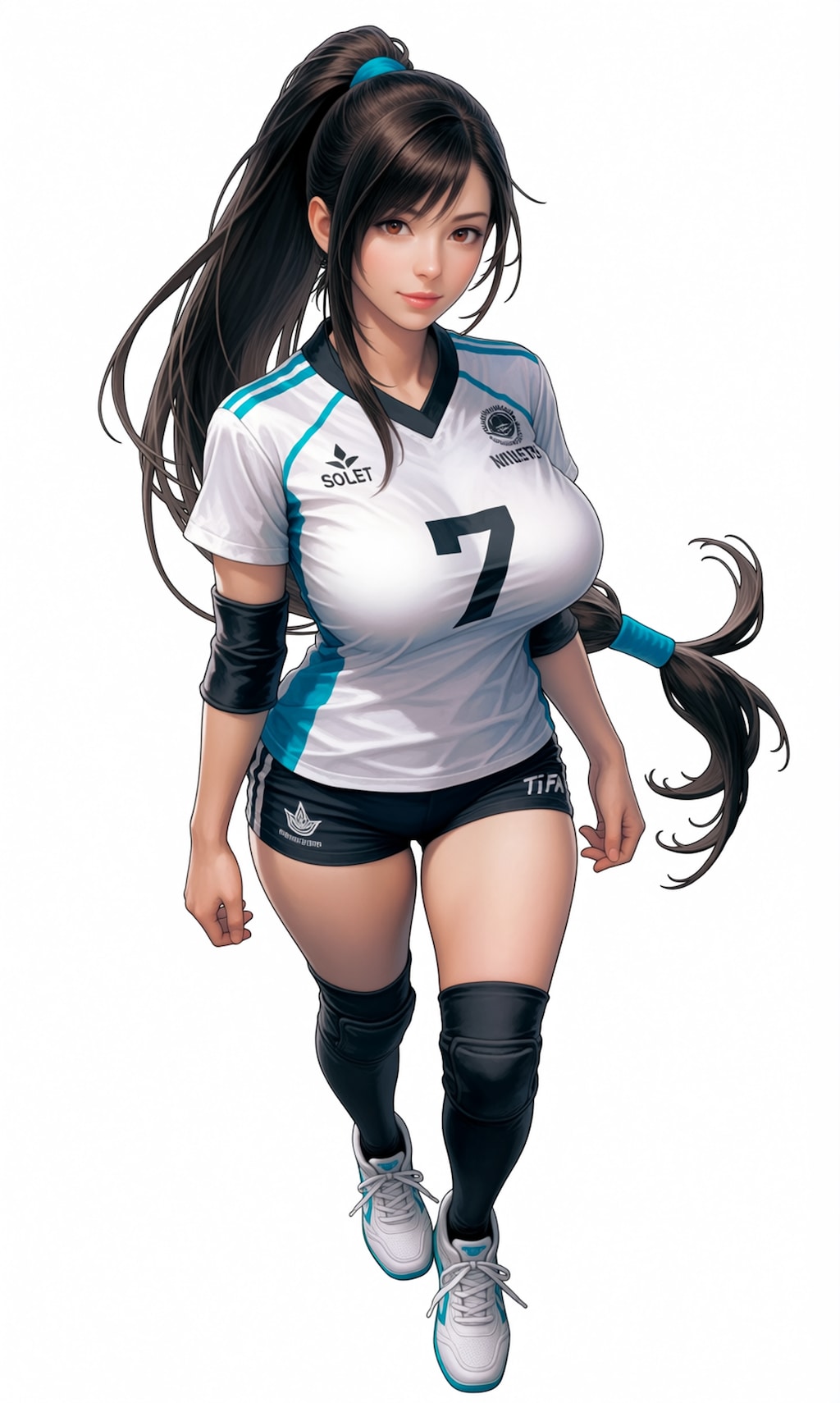 大きいことで有名なバレー部のティファさん