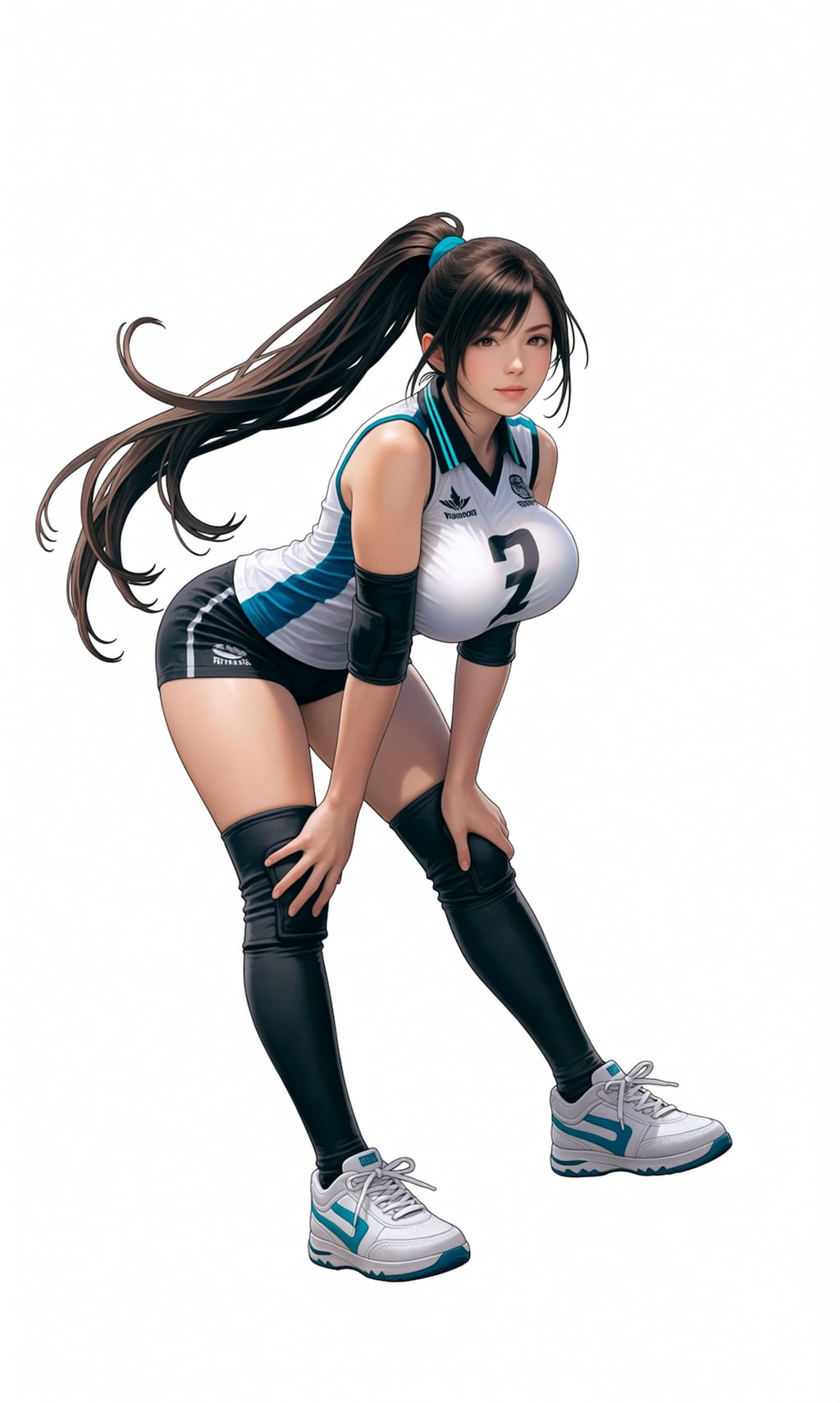 大きいことで有名なバレー部のティファさん