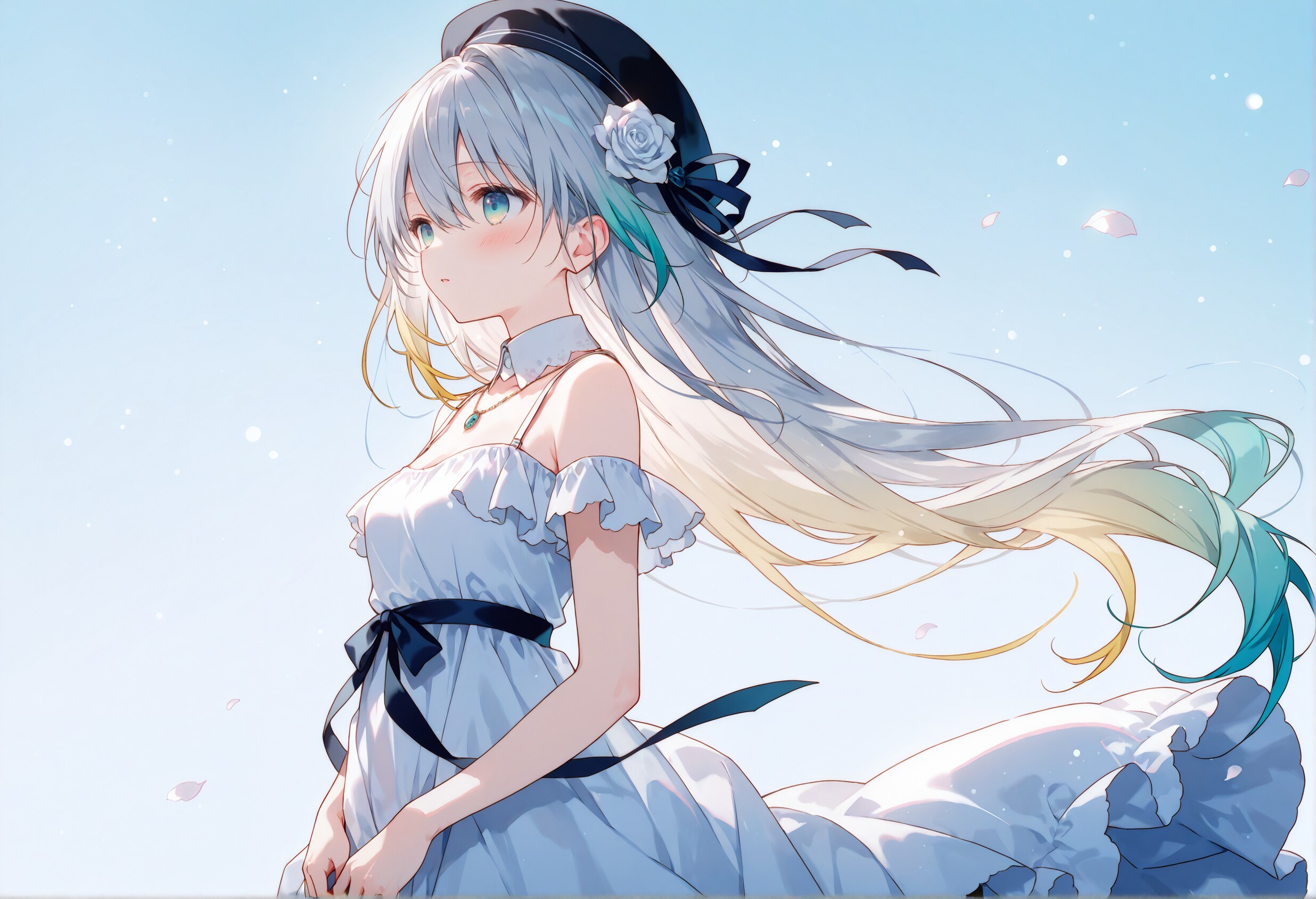 ニーヴ・エレイアのバリエーション（白ドレス） | の人気AIイラスト・グラビア
