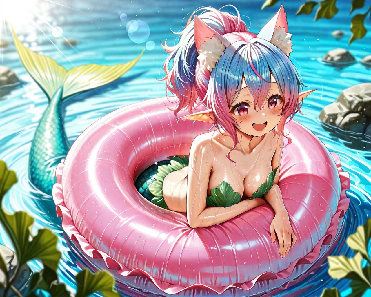 12枚）人魚・ケモ耳エルフさん①