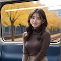 秋の電車の女性いろいろ 6枚目