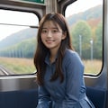 秋の電車の女性いろいろ 12枚目
