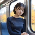 秋の電車の女性いろいろ 9枚目