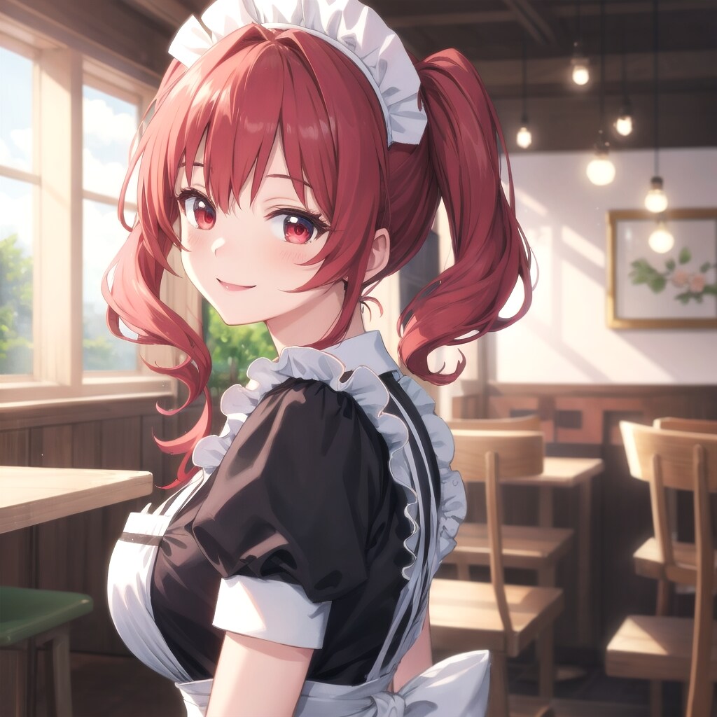 笑顔のメイド店長