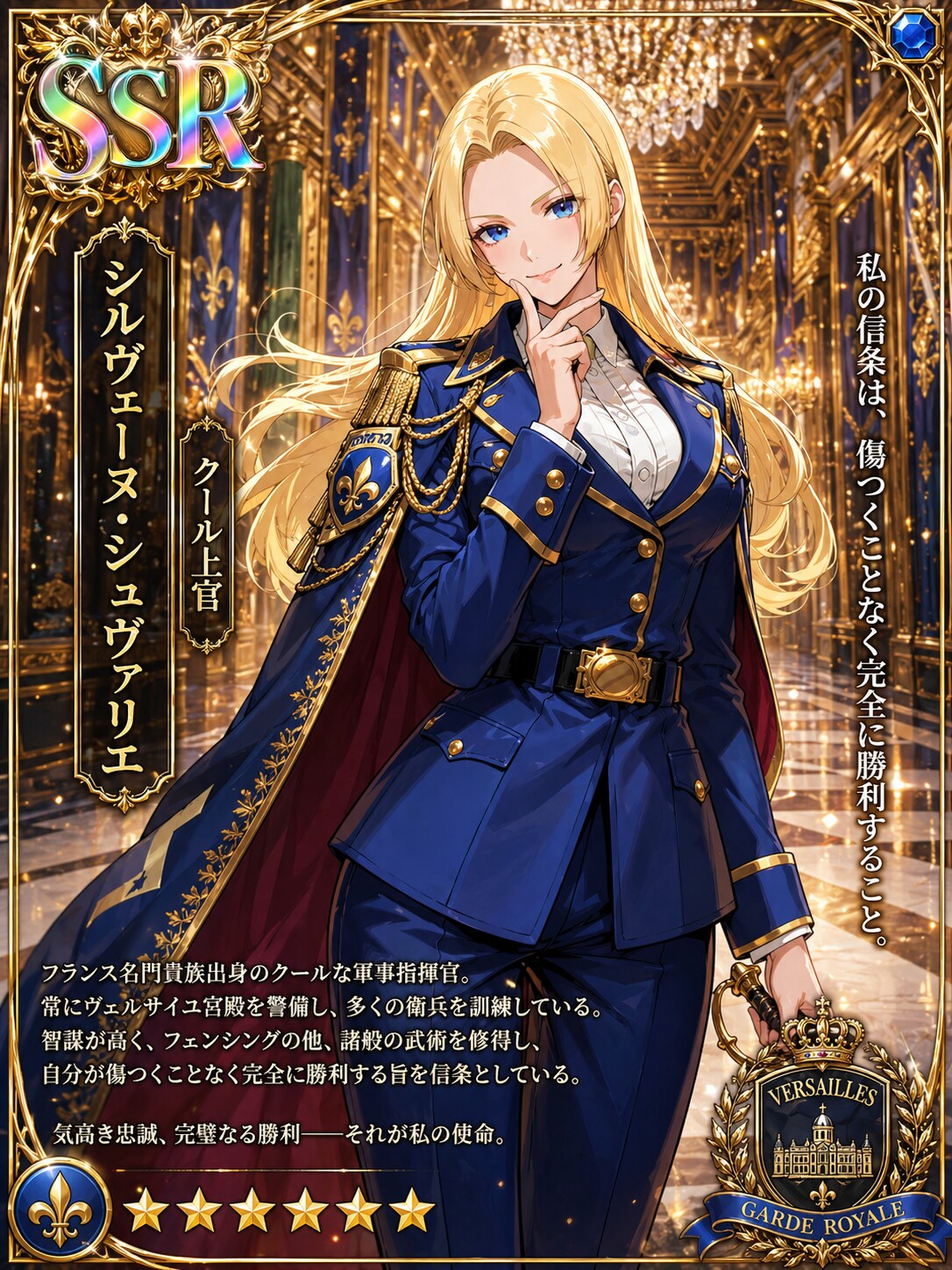 クール上官シルヴェーヌ・シュヴァリエのSSRカード