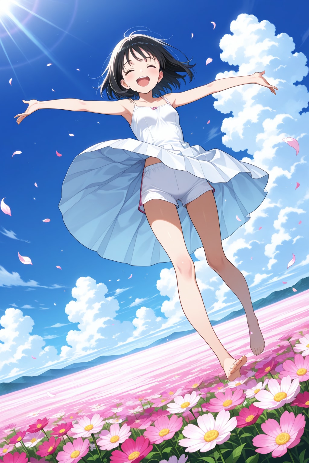コスモス畑にて