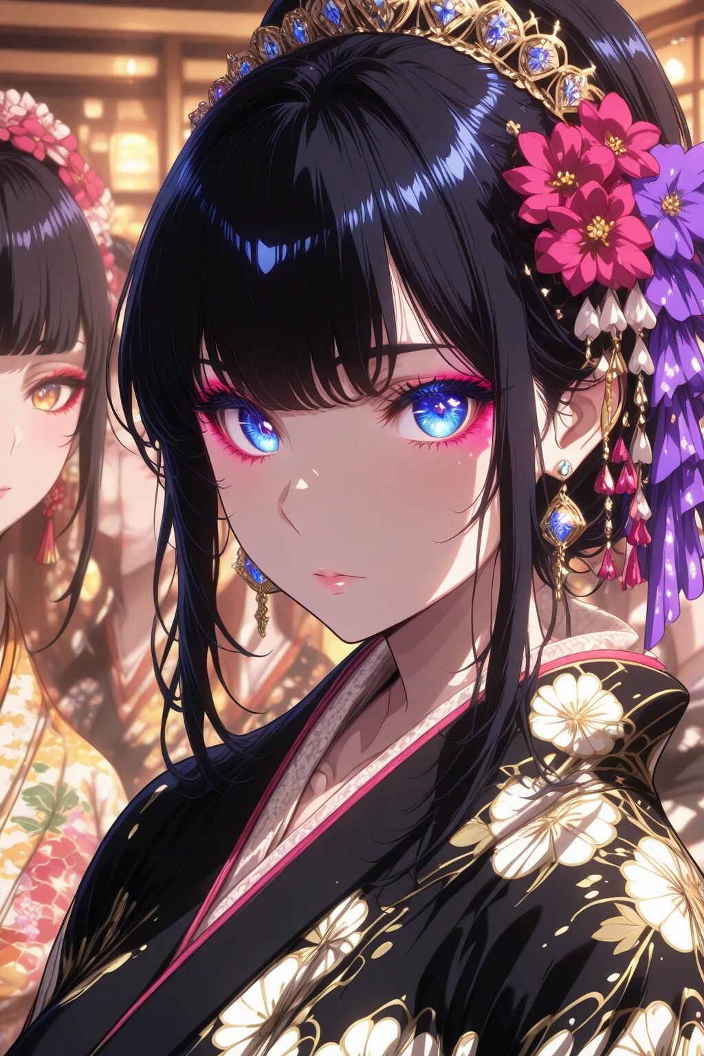 A girl wearing a yukata