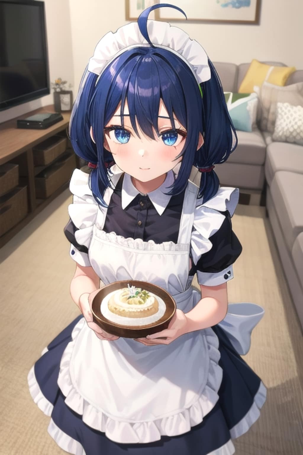 おさげのメイドさん