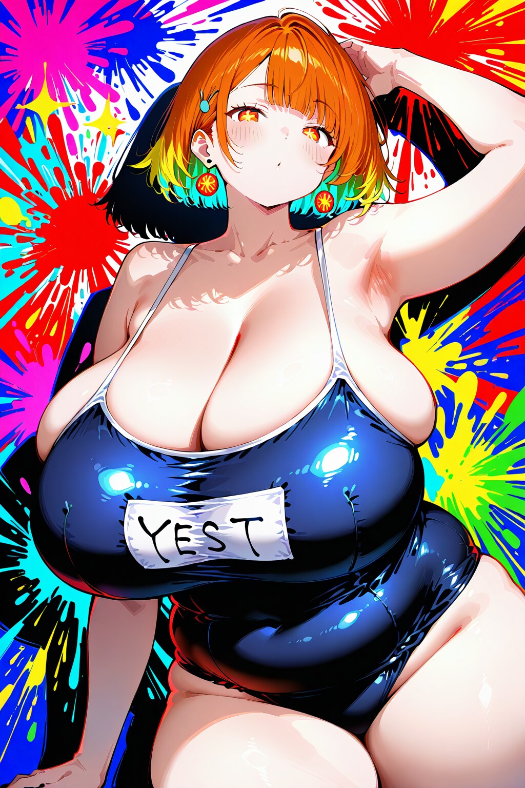 超乳な女性