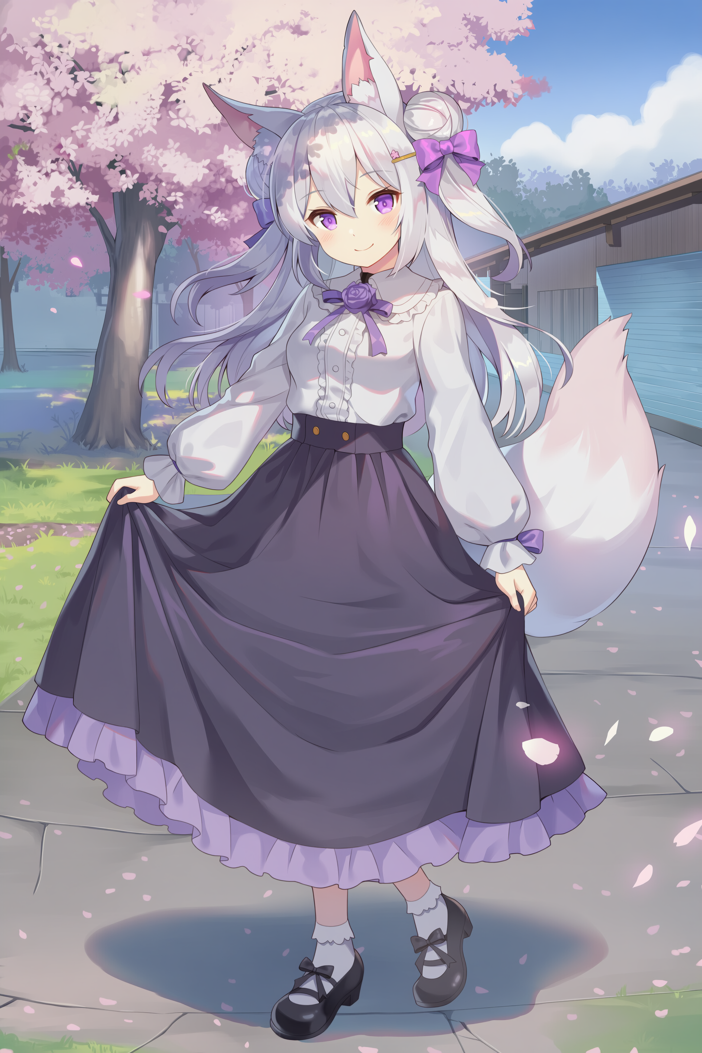 春色コーデなケモミミさん