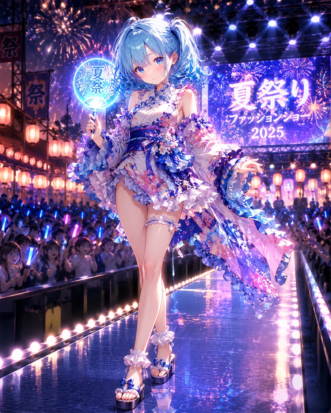 夏祭りのランウェイ