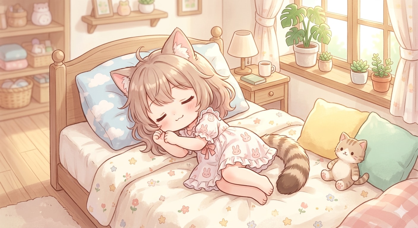 お昼寝タイム | の人気AIイラスト・グラビア