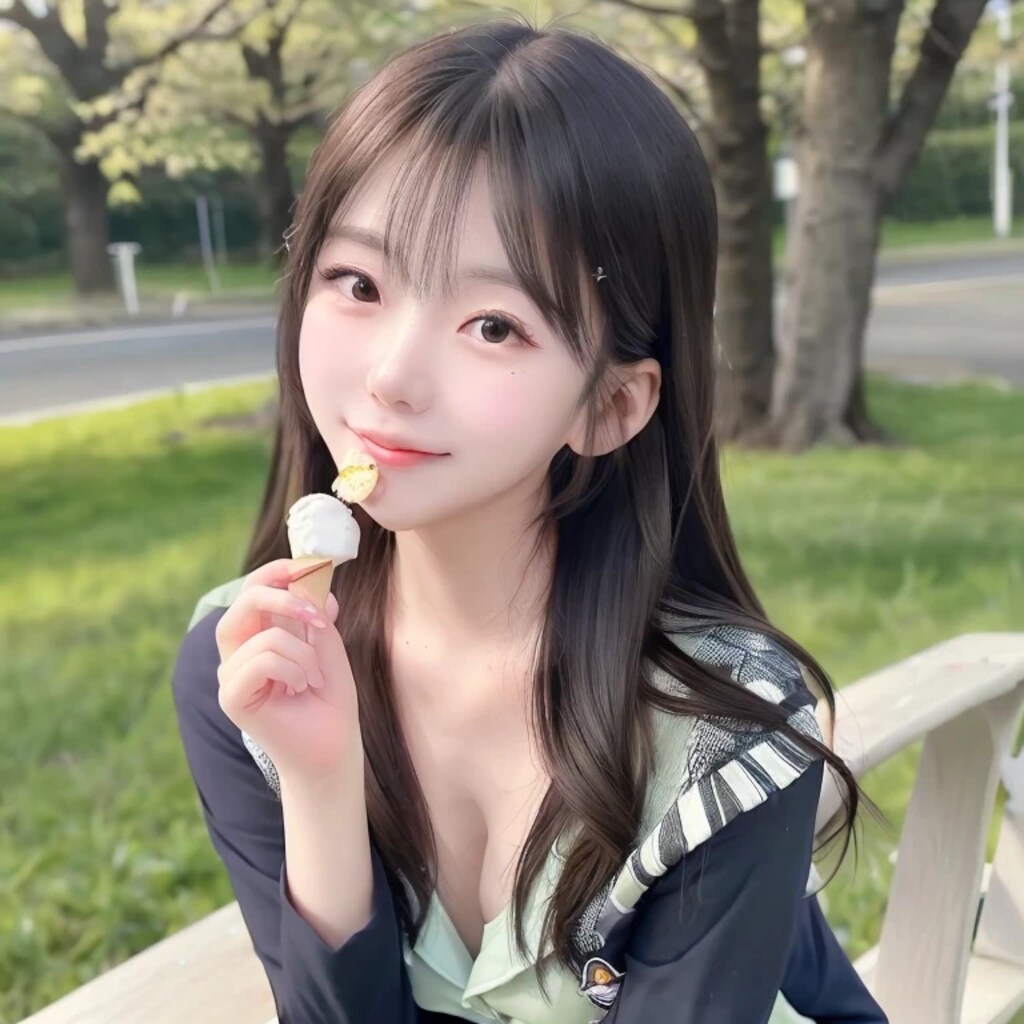 黒髪ロングでブレザーの美女６７