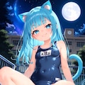 ねこみみ 053 夜の学校 2枚目