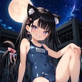 ねこみみ 053 夜の学校 3枚目