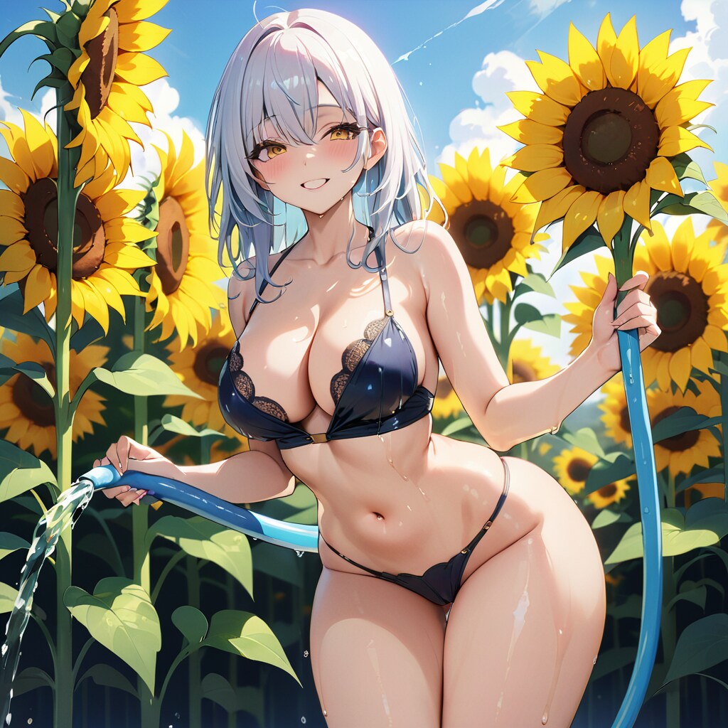 下着で水遊び その2