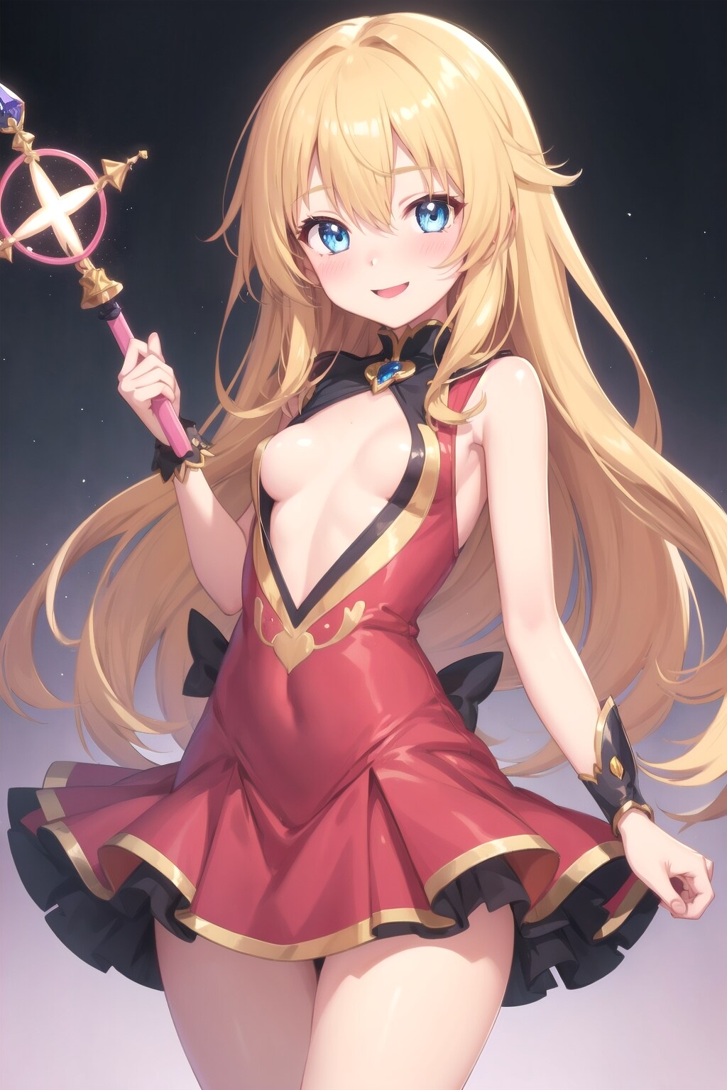 露出高めな魔法少女