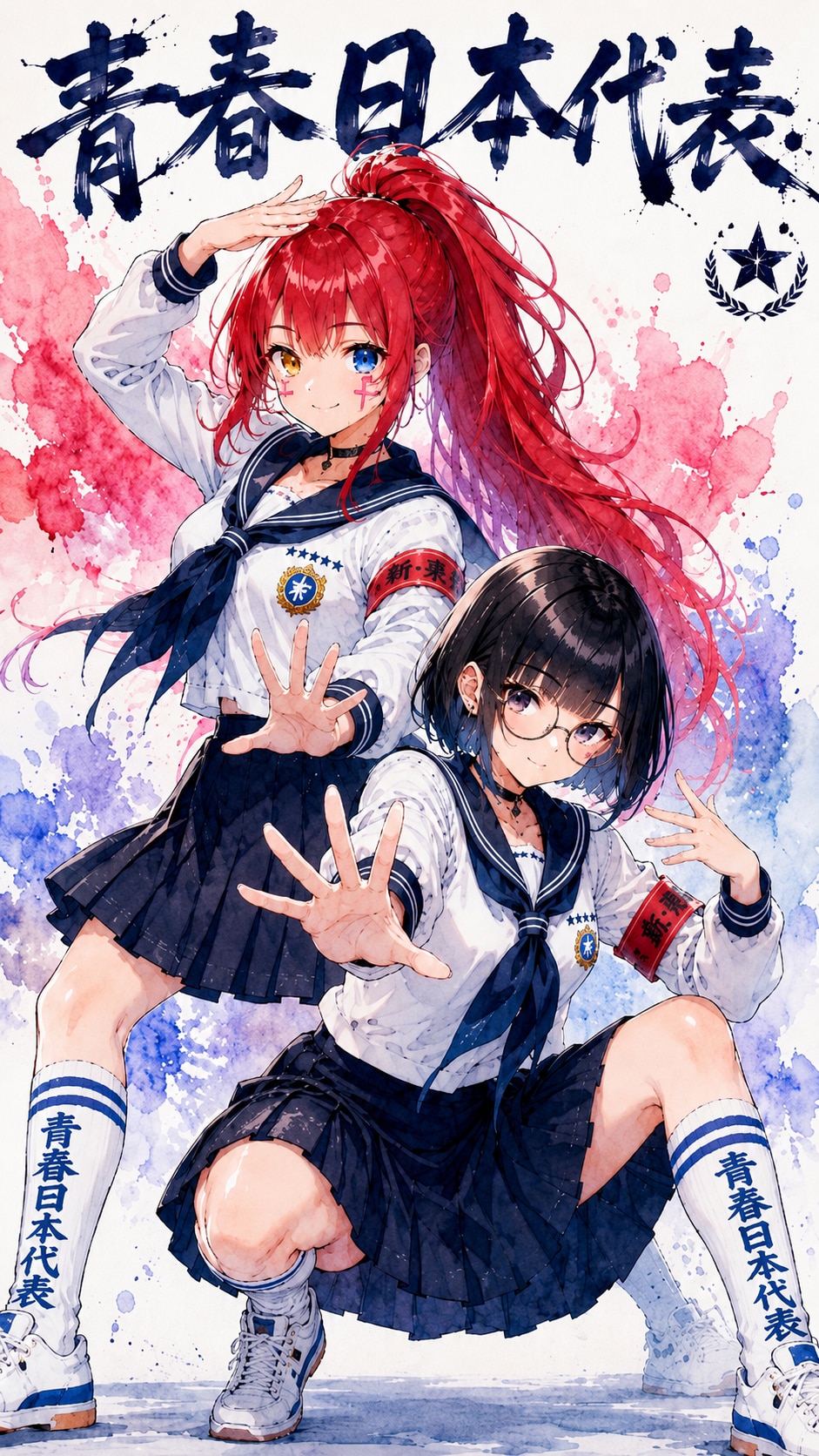 新しい学校のリーダーズ風RINAとAYA