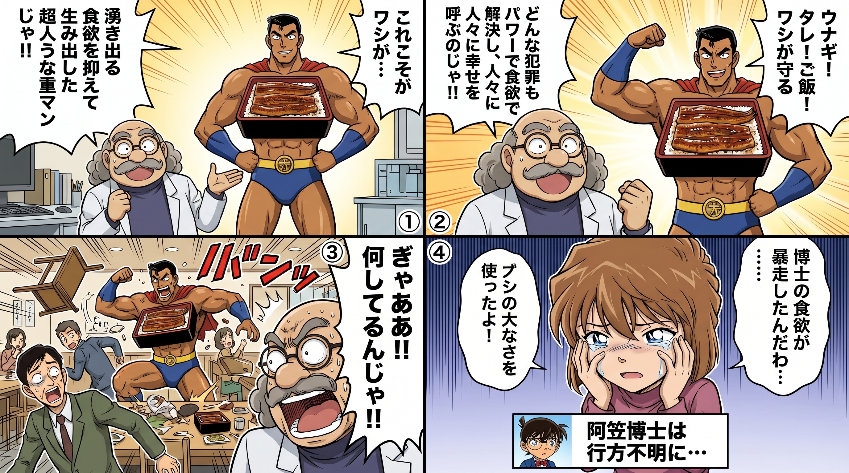 超人うな重マン。