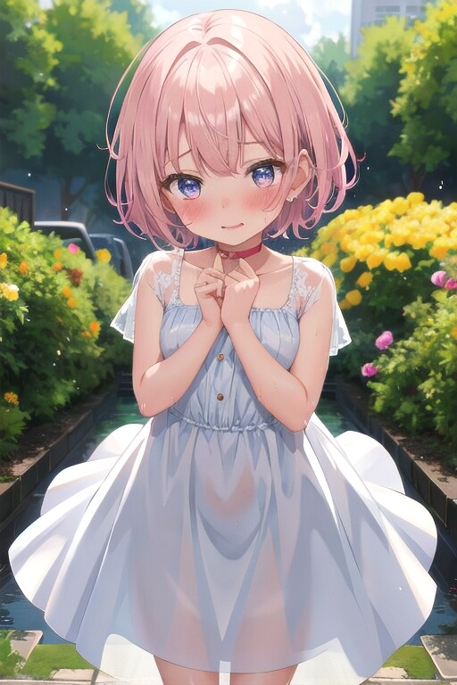 白ワンピの女の子