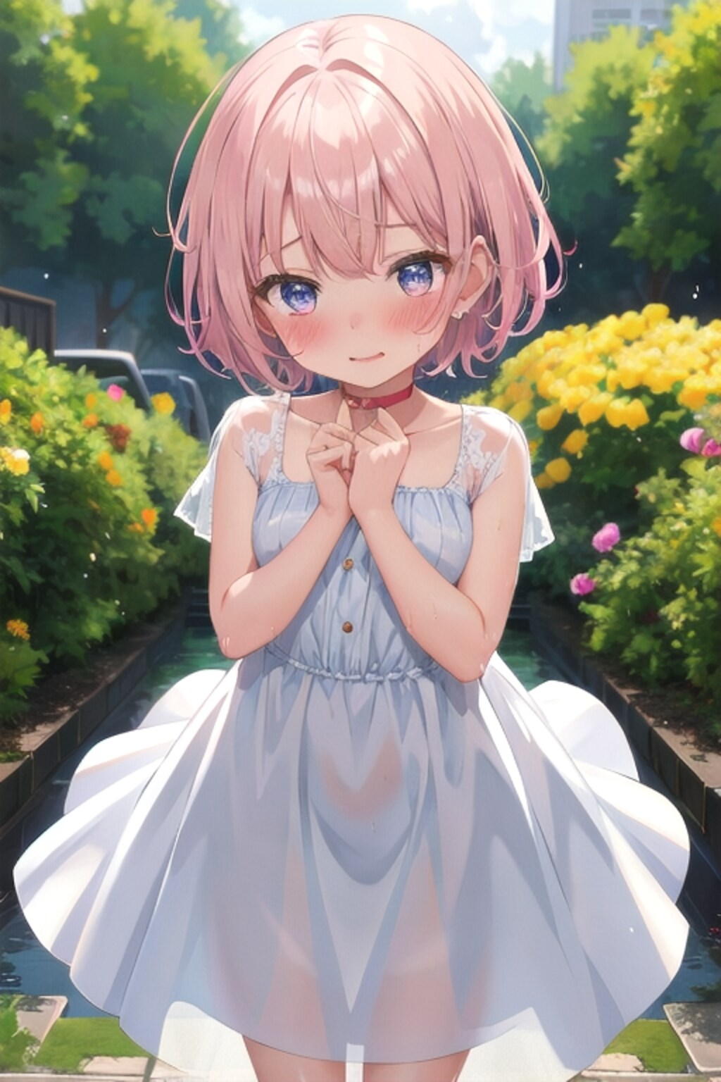 白ワンピの女の子