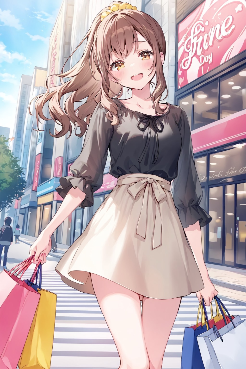 買い物を満喫中。