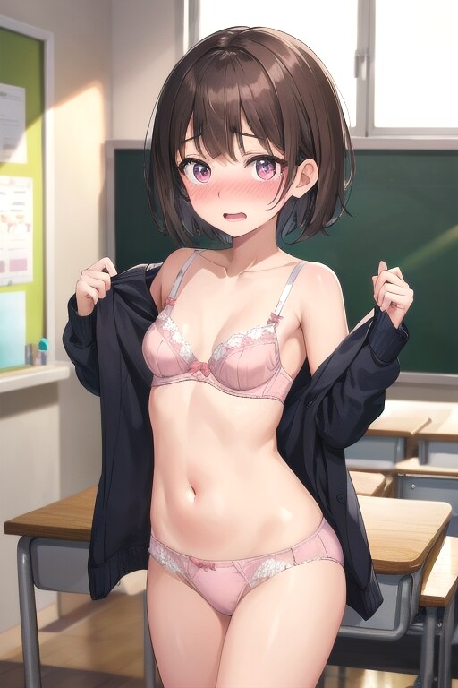 近所の幼馴染 ⑤  体育の着替え中に誤って教室に入ってしまう